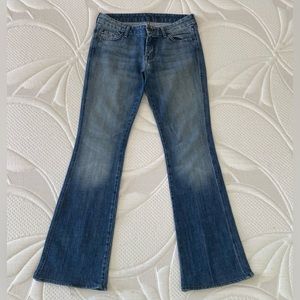EUC 7 For All Mankind “A” Pocket Flare low rise jeans size 29